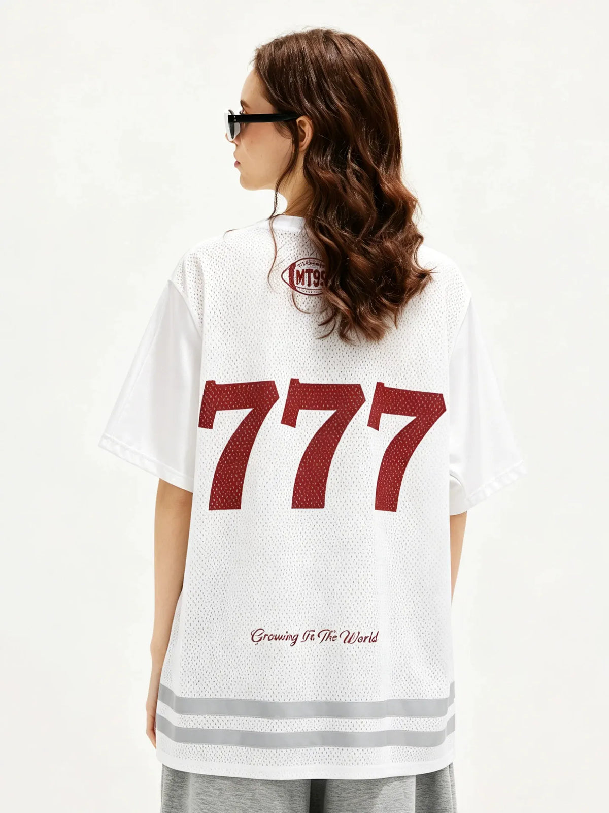 White #777 Football Jersey Shirt – Retro Sportswear Style