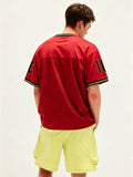 Red #10 Football Jersey Shirt – Retro Sportswear Style
