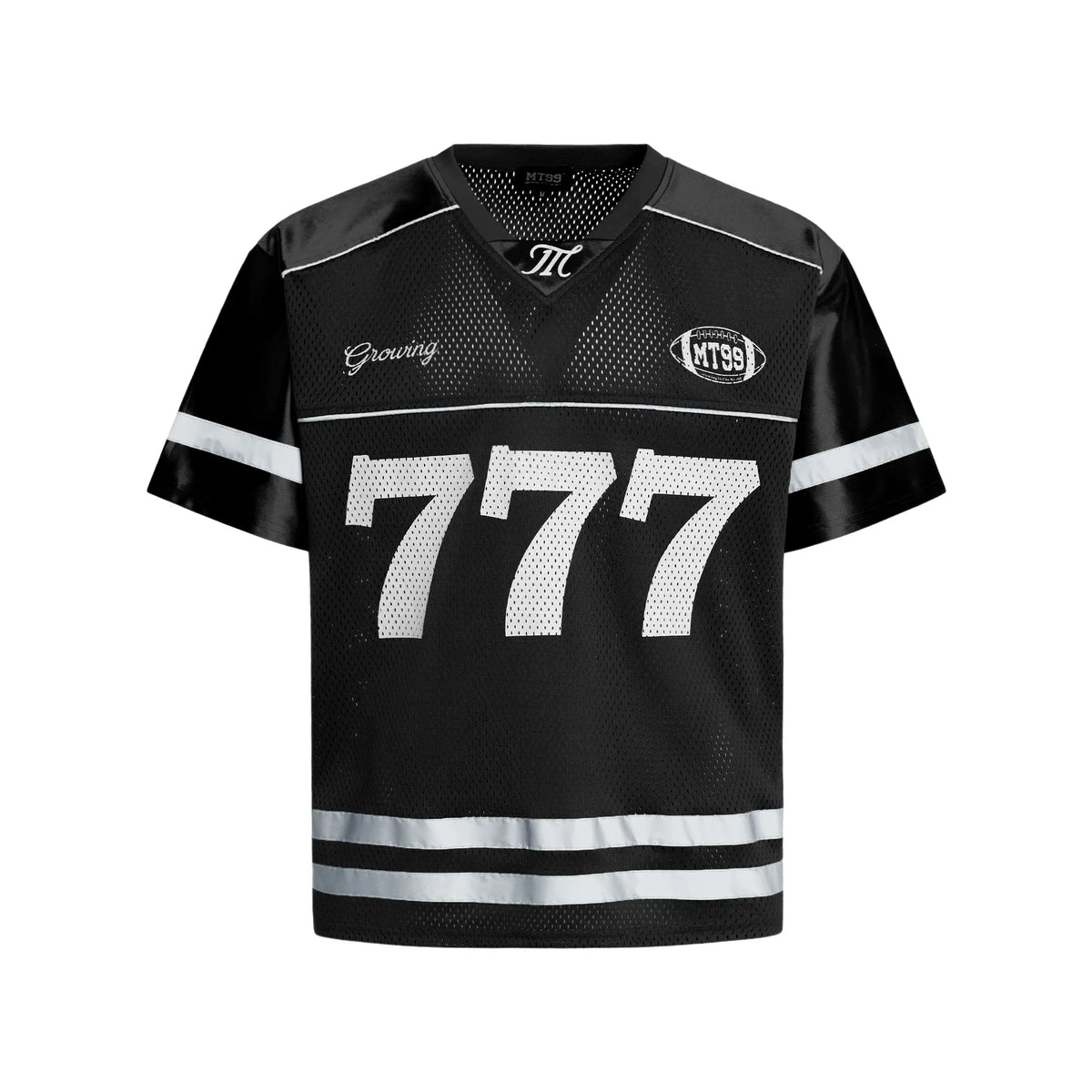Black #777 Football Jersey Shirt – Retro Sportswear Style