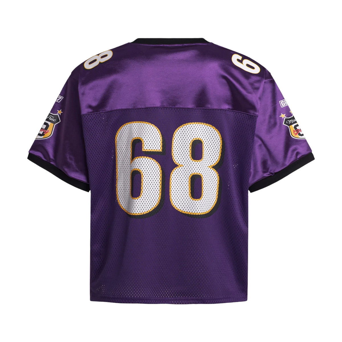 Purple #68 Football Jersey Shirt – Retro Sportswear Style