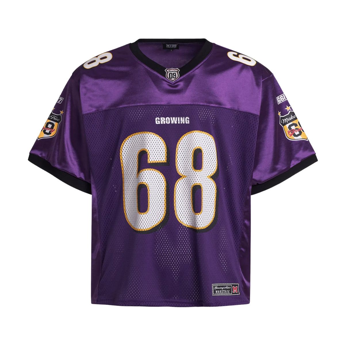 Purple #68 Football Jersey Shirt – Retro Sportswear Style