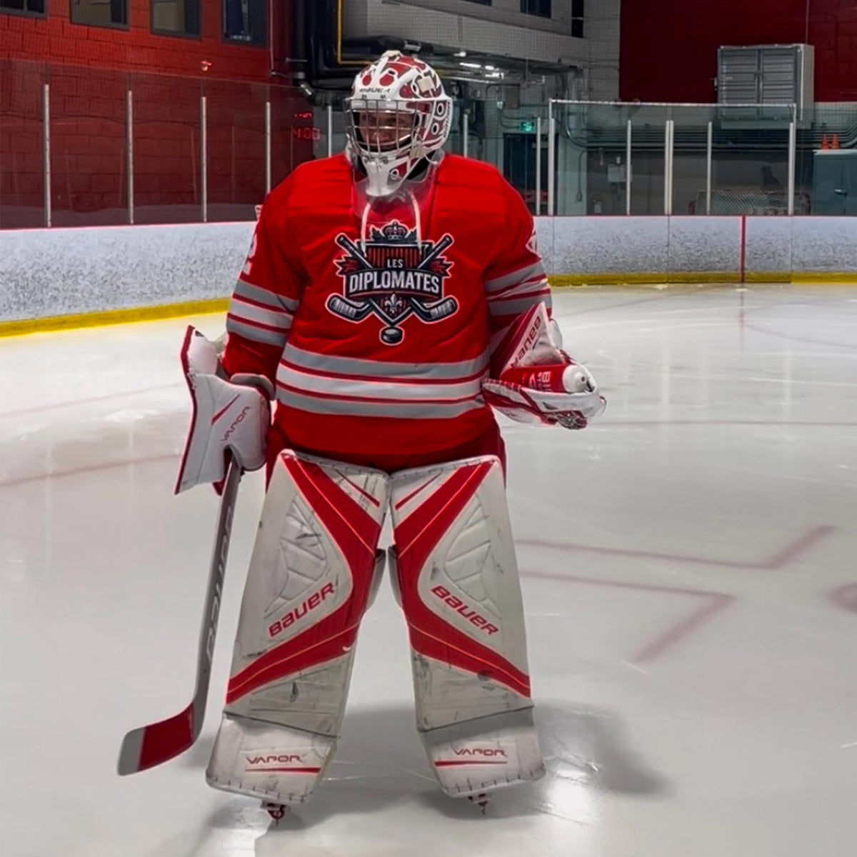 Custom White Red White-Royal Classic Style Hockey Jersey