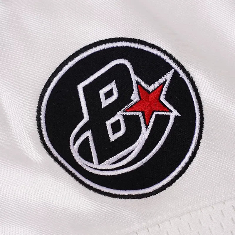 White #10 Football Jersey Shirt – Retro Sportswear Style