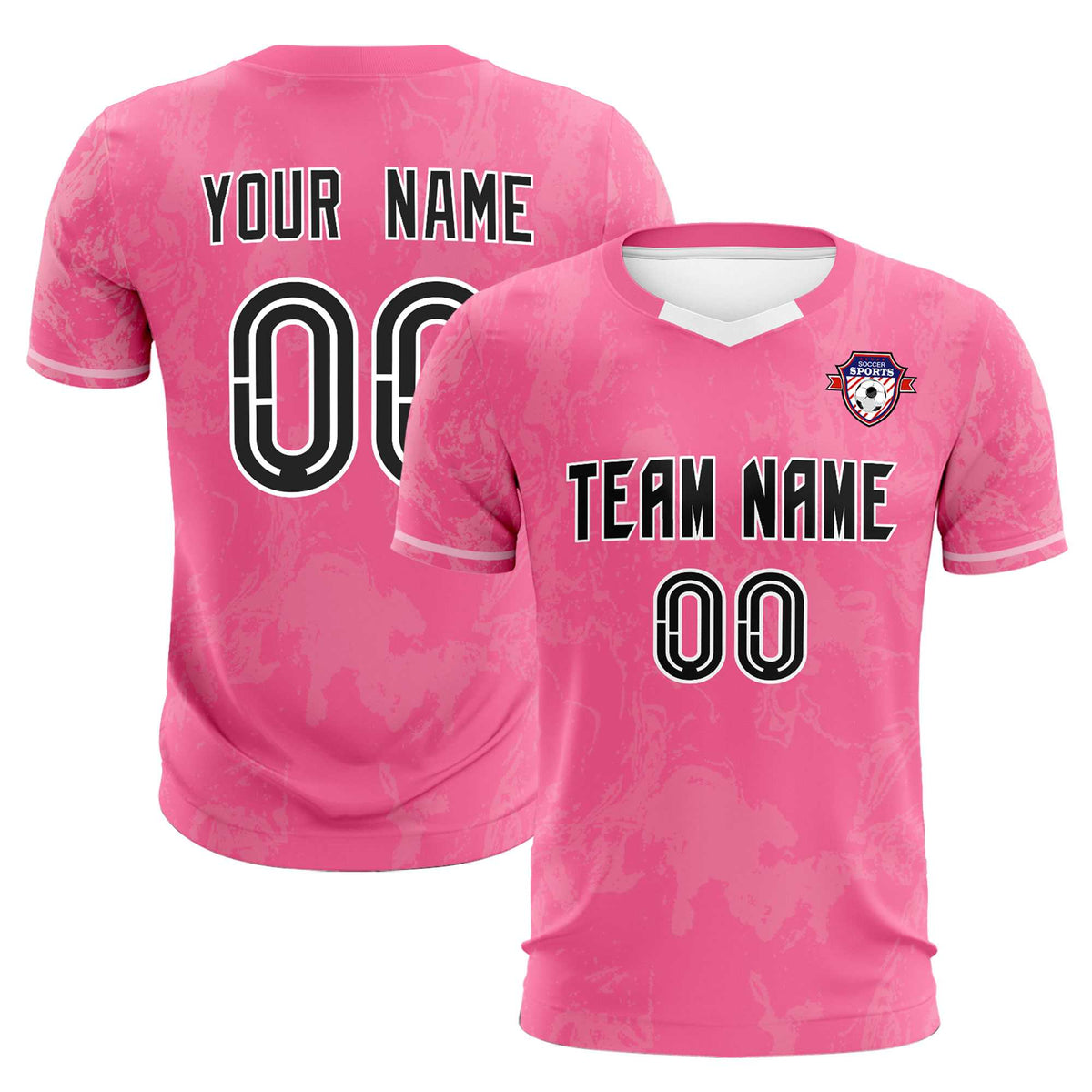 Custom Pink Classic Graffiti Pattern Sportswear Soccer Tops/Sets Jersey
