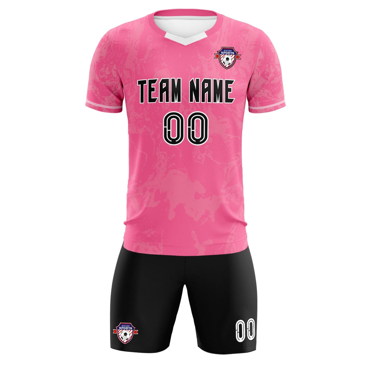 Custom Pink Classic Graffiti Pattern Sportswear Soccer Tops/Sets Jersey