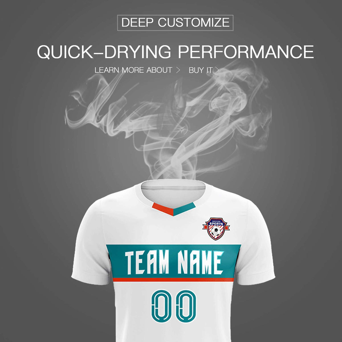 Custom White Classic Sports Sets Soccer Shirt Jersey