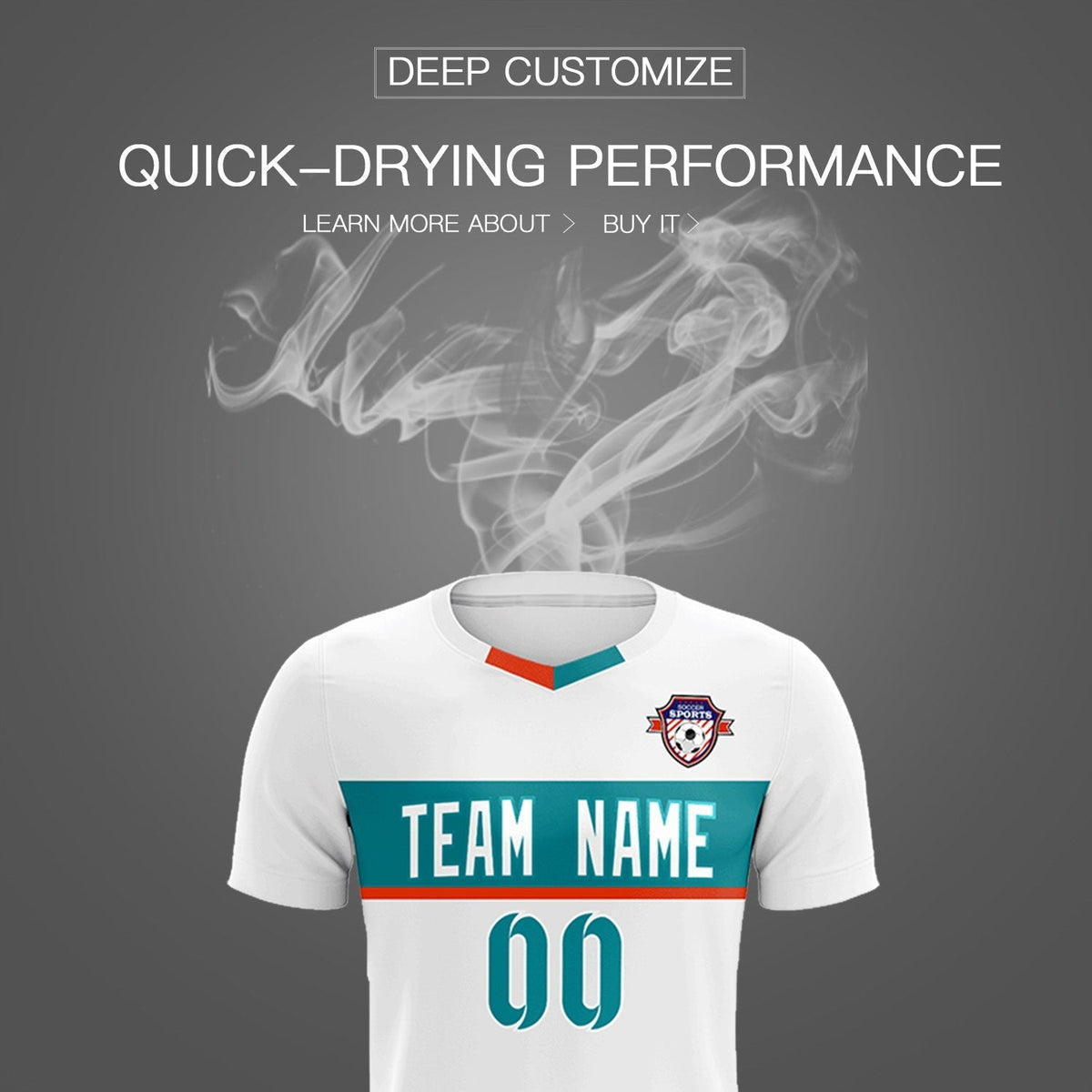 Custom White Classic Sports Sets Soccer Shirt Jersey
