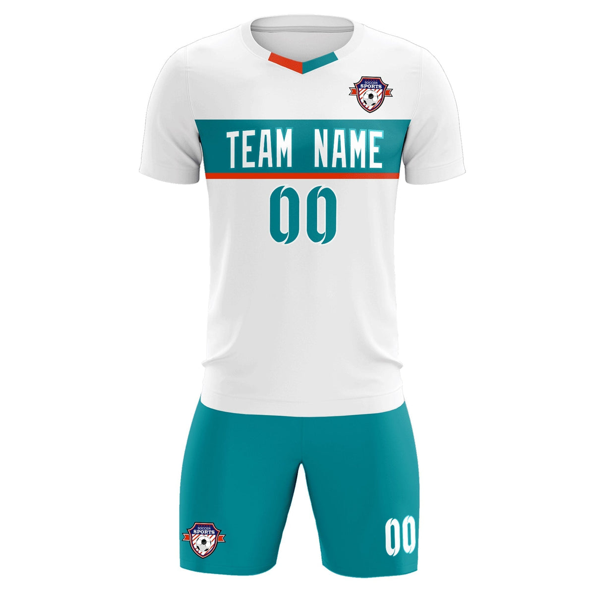 Custom White Classic Sports Sets Soccer Shirt Jersey