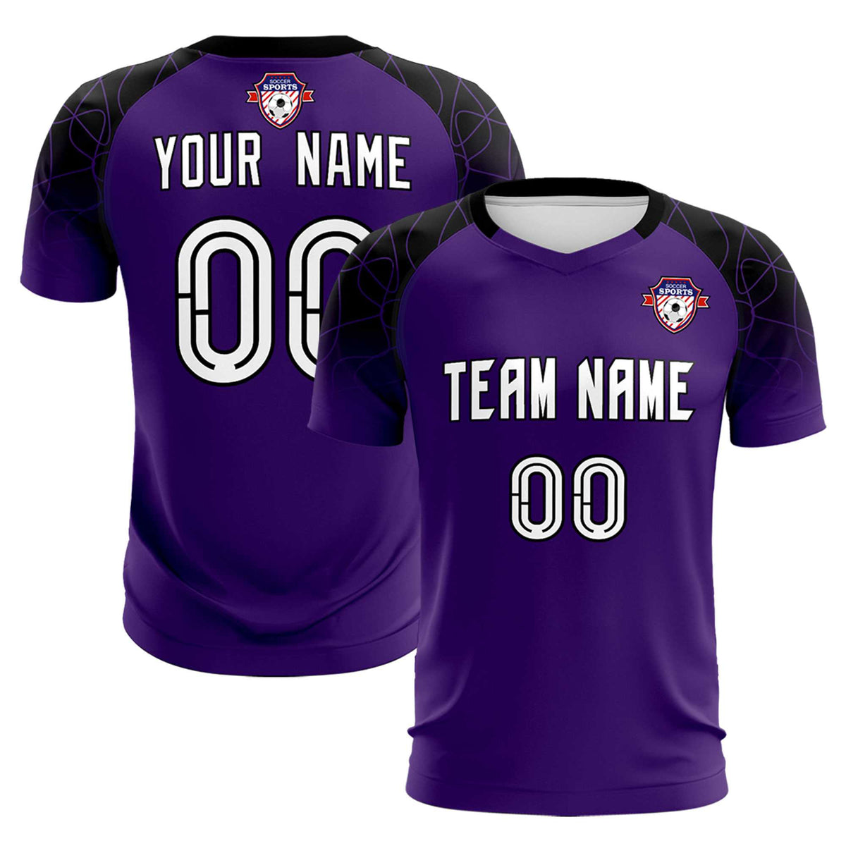 Custom Purple Classic Soccer Training Sets Jersey For Adults/Kids