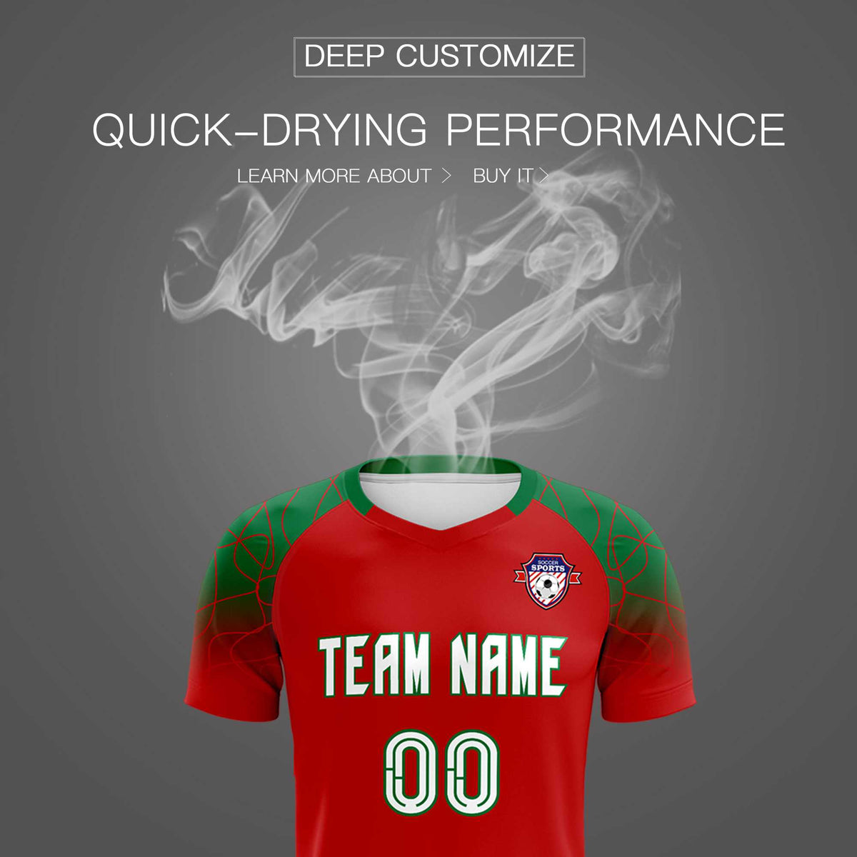 Custom Red Classic Soccer Training Sets Jersey For Adults/Kids