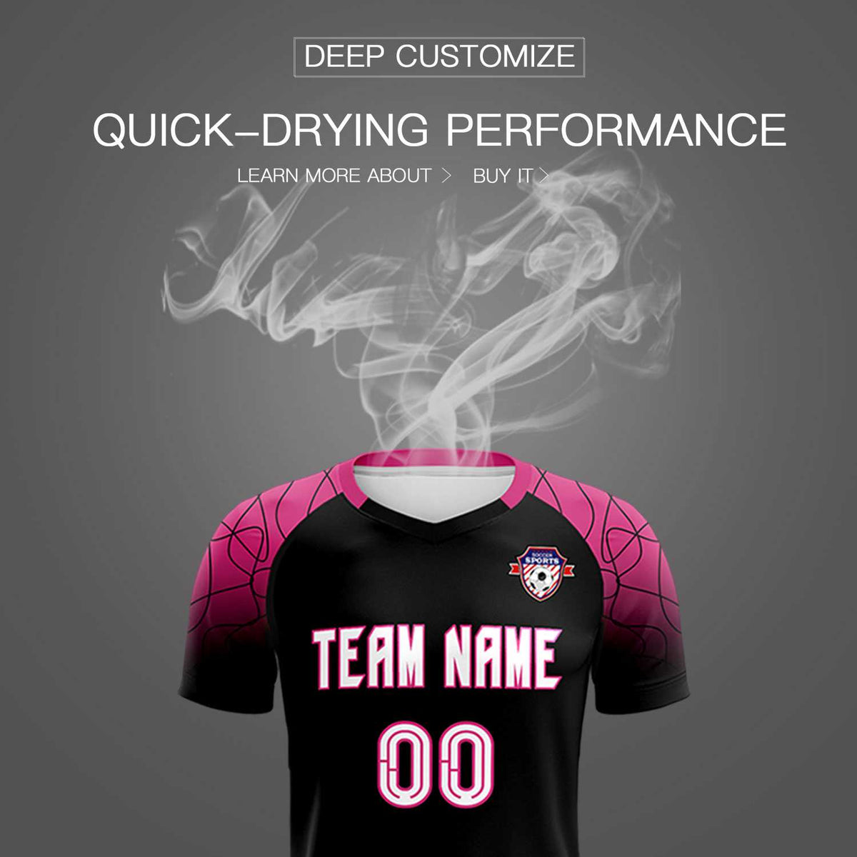 Custom Black Classic Soccer Training Sets Jersey For Adults/Kids
