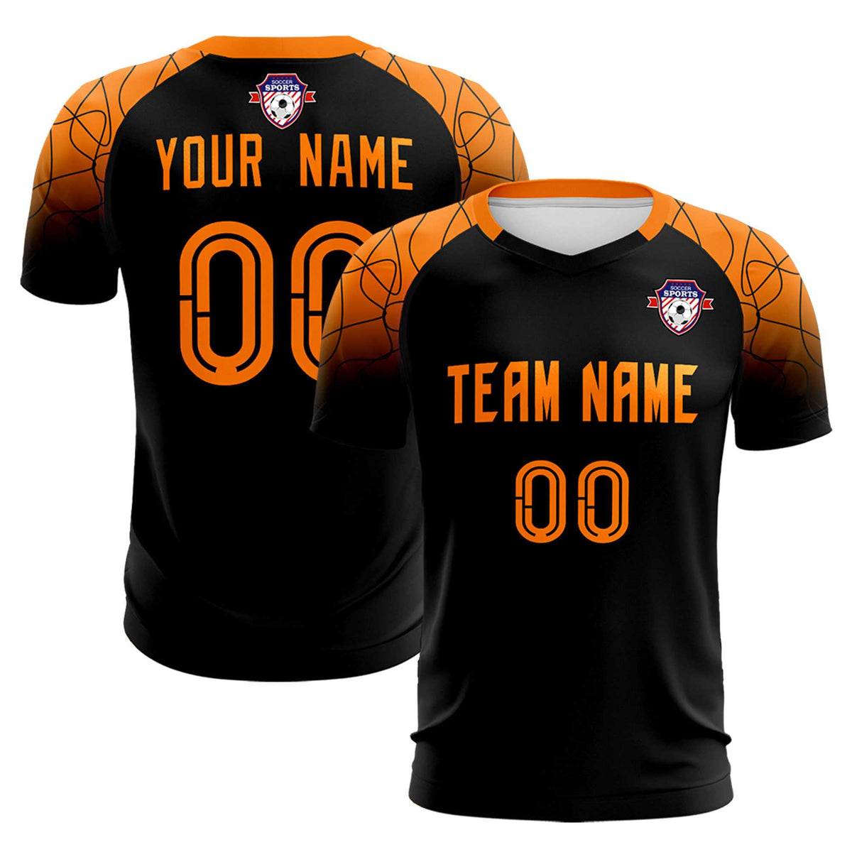 Custom Black Classic Soccer Training Sets Jersey For Adults/Kids