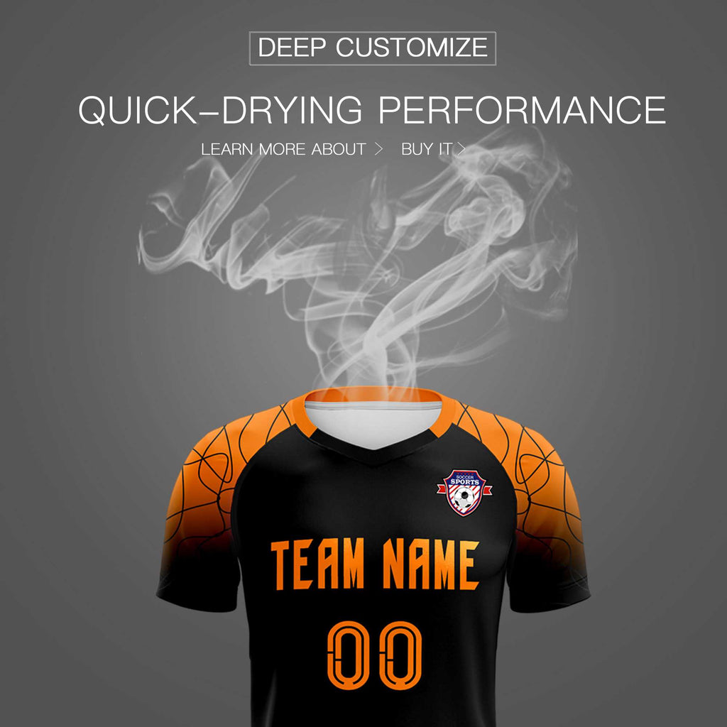 Custom Black Classic Soccer Training Sets Jersey For Adults/Kids