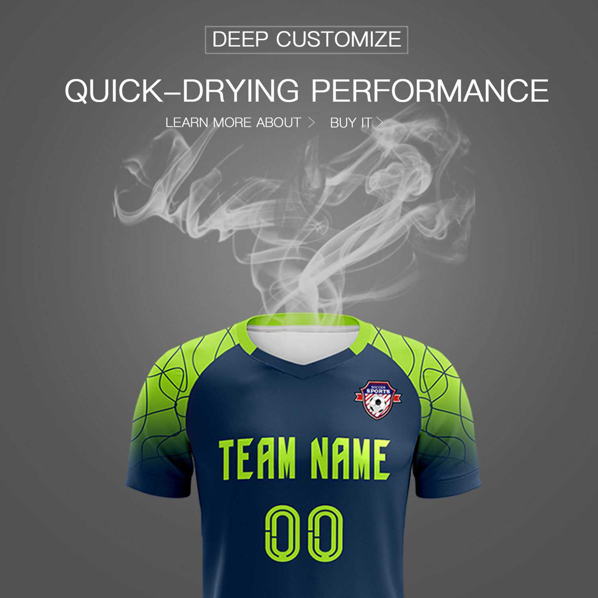 Custom Midnight Blue Classic Soccer Training Sets Jersey For Adults/Kids