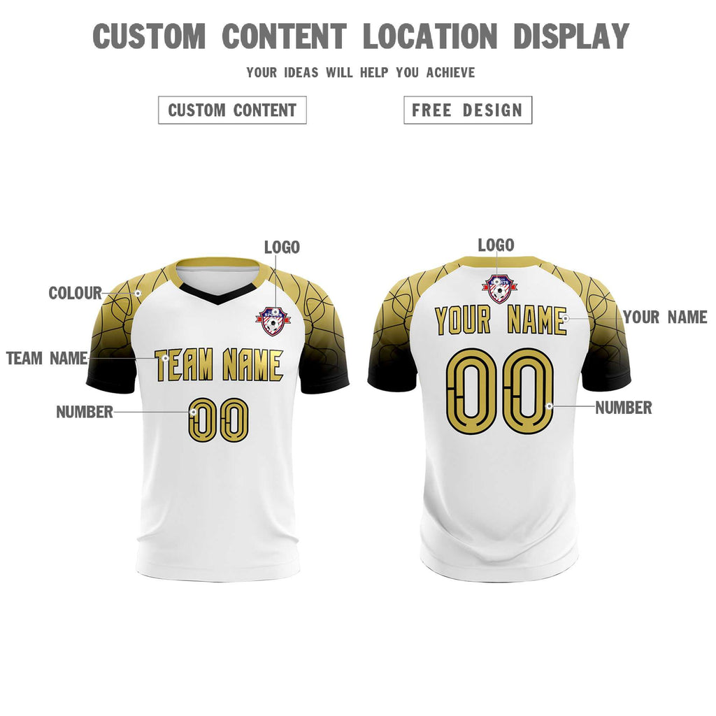Custom White Classic Soccer Training Sets Jersey For Adults/Kids
