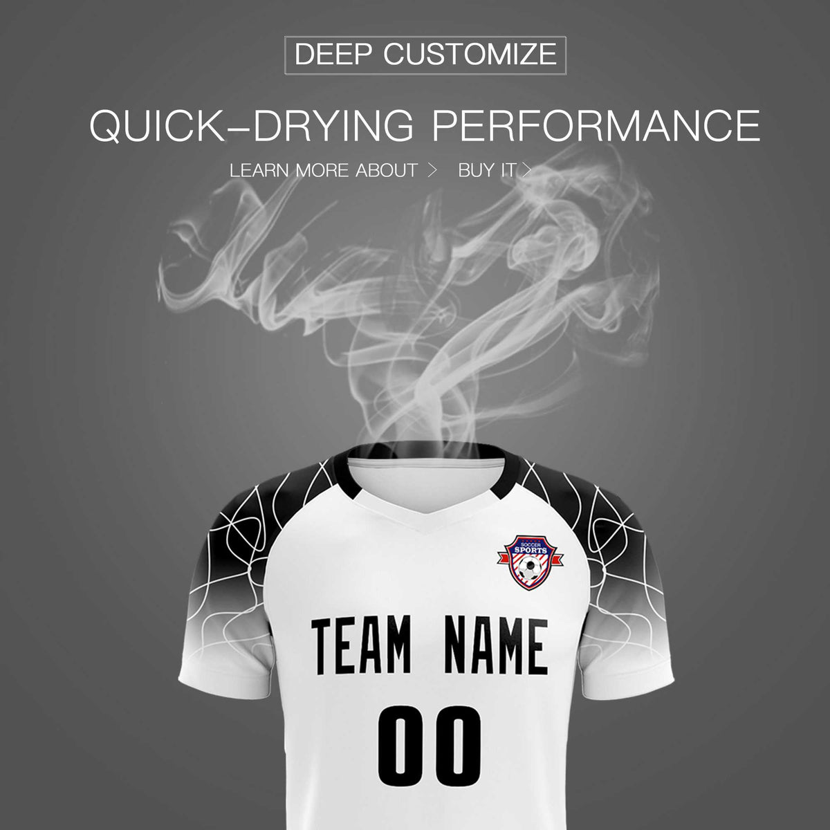 Custom White Classic Soccer Training Sets Jersey For Adults/Kids
