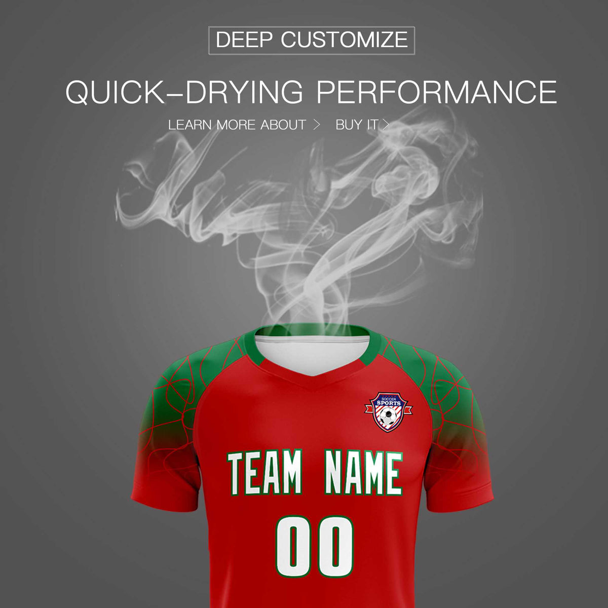 Custom Red Classic Soccer Training Sets Jersey For Adults/Kids