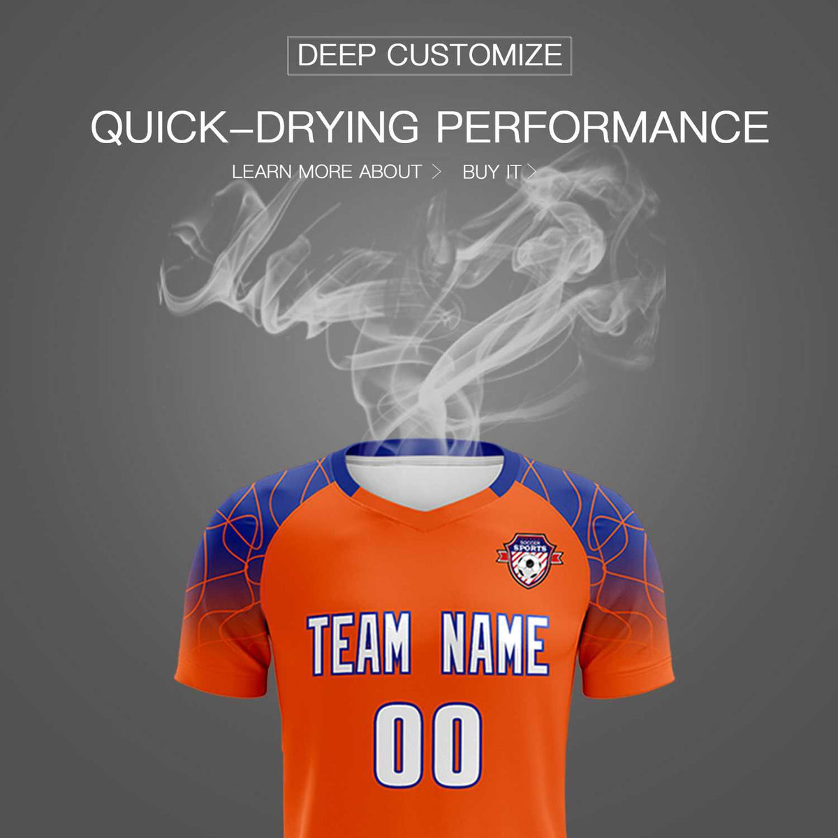Custom Orange Classic Soccer Training Sets Jersey For Adults/Kids