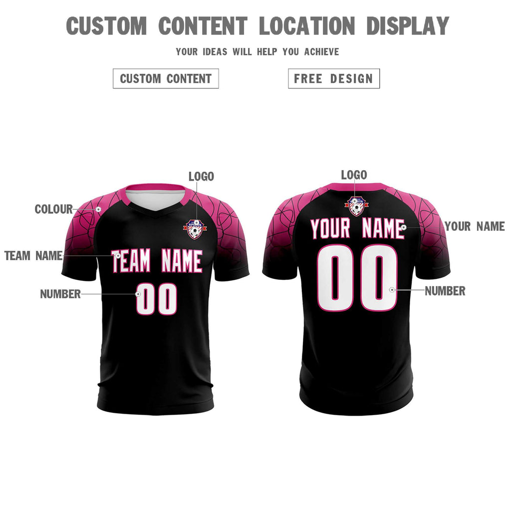 Custom Black Classic Soccer Training Sets Jersey For Adults/Kids