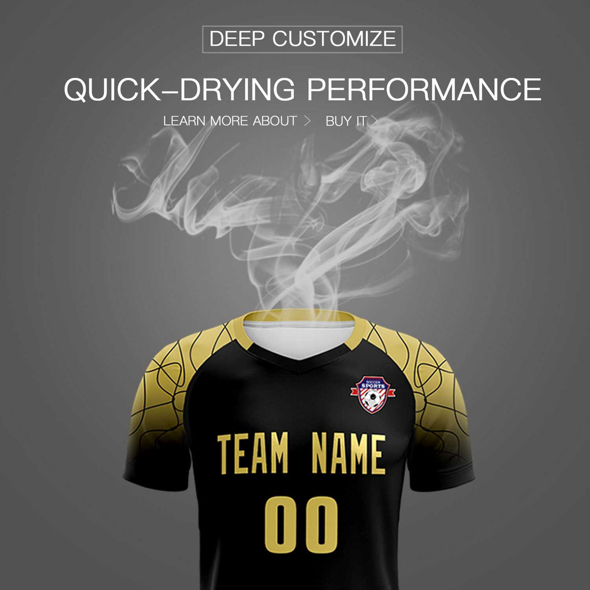 Custom Black Classic Soccer Training Sets Jersey For Adults/Kids