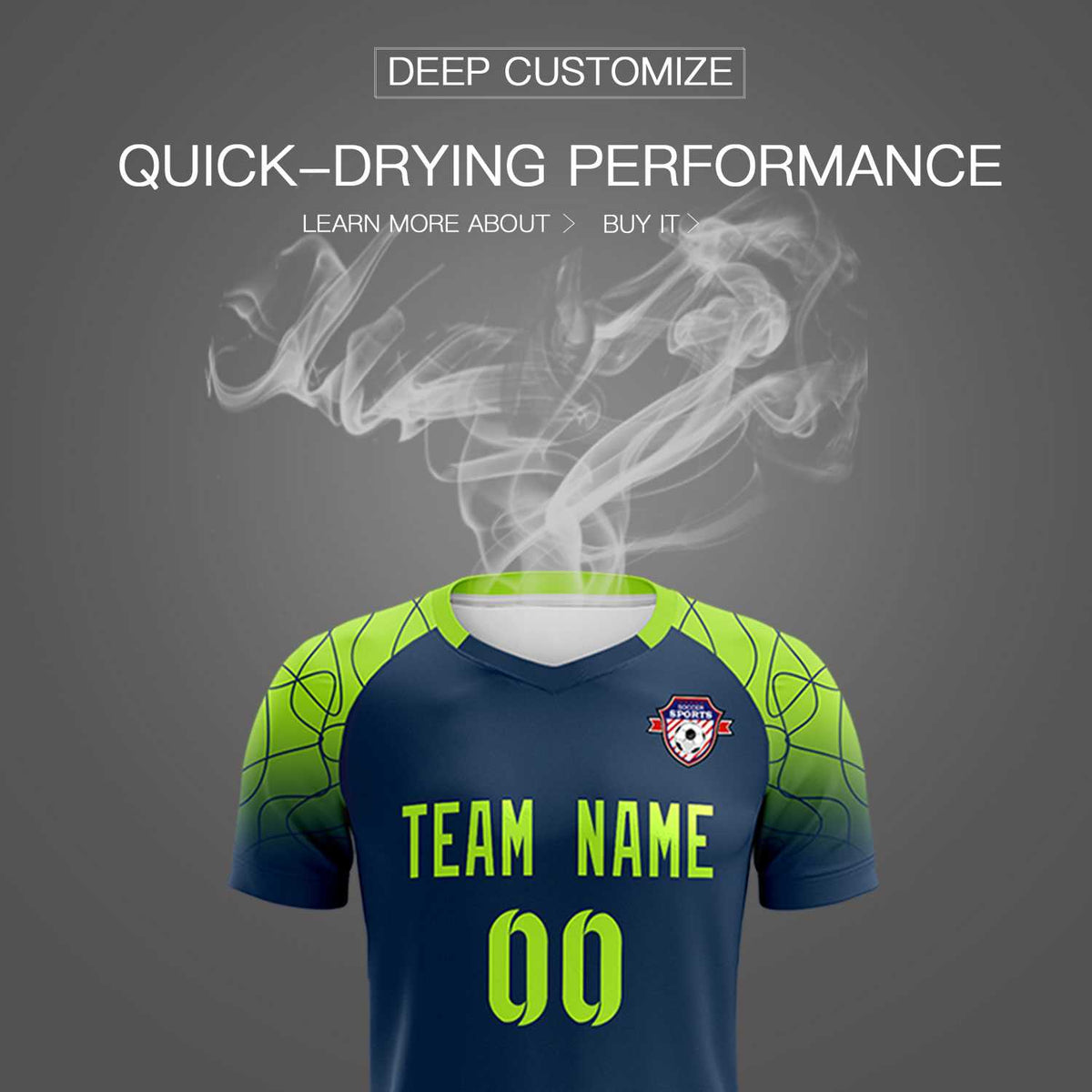 Custom Midnight Blue Classic Soccer Training Sets Jersey For Adults/Kids