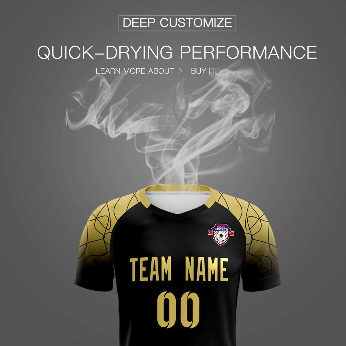 Custom Black Classic Soccer Training Sets Jersey For Adults/Kids