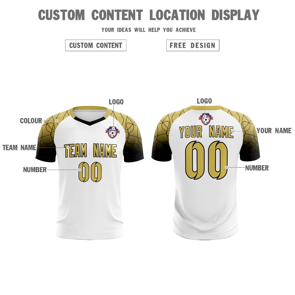 Custom White Classic Soccer Training Sets Jersey For Adults/Kids