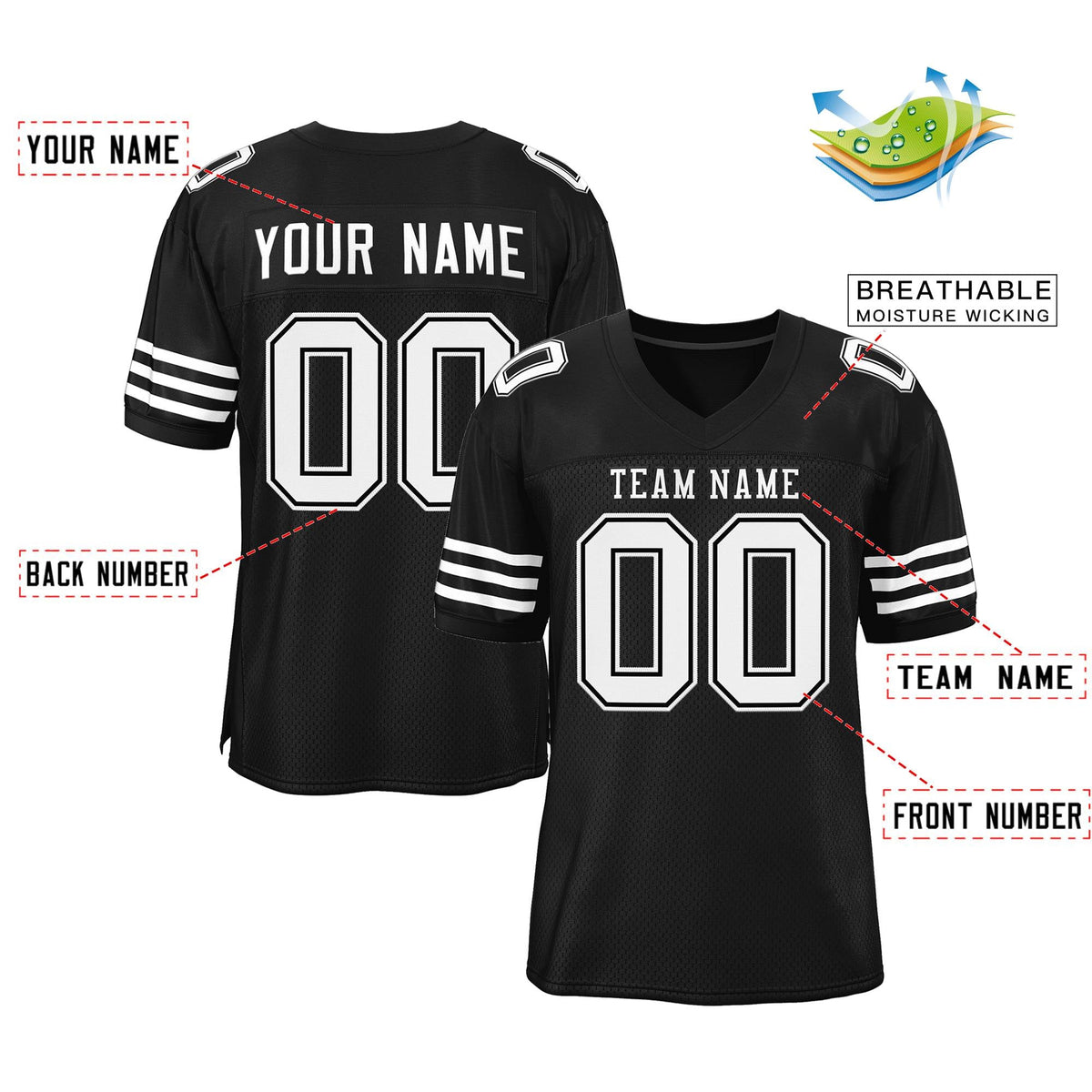Custom Football Jersey for Men Women Youth Personalized Practice Shirts