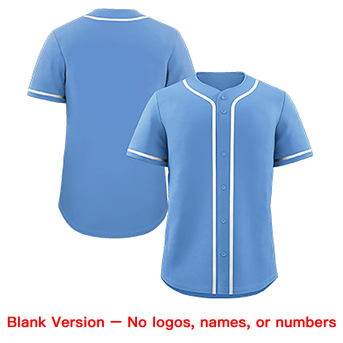Custom Light Blue White-Royal Classic Style Authentic Baseball Jersey